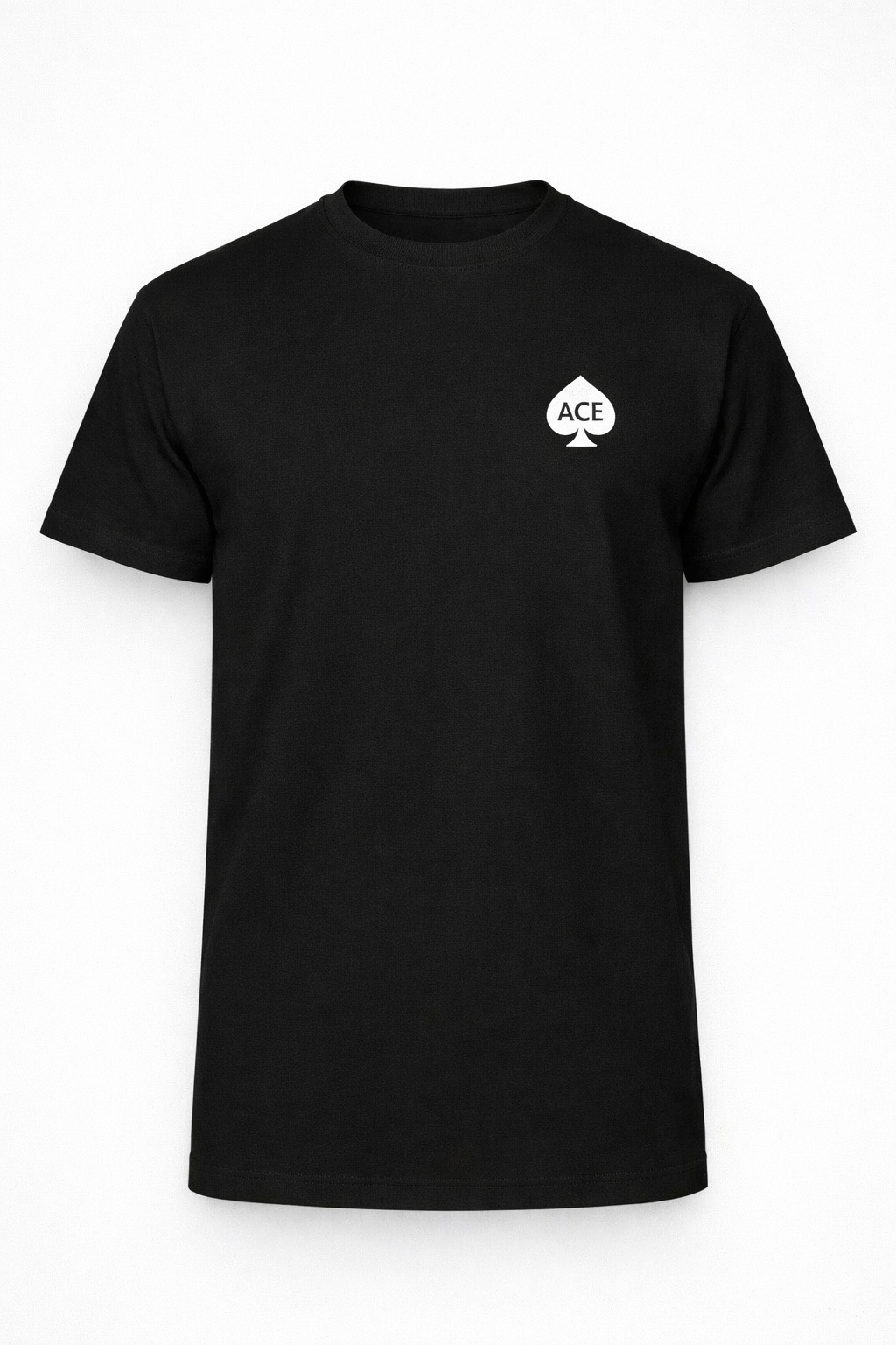 ACE Heavyweight Oversized T-Shirt – Black (Left Chest)