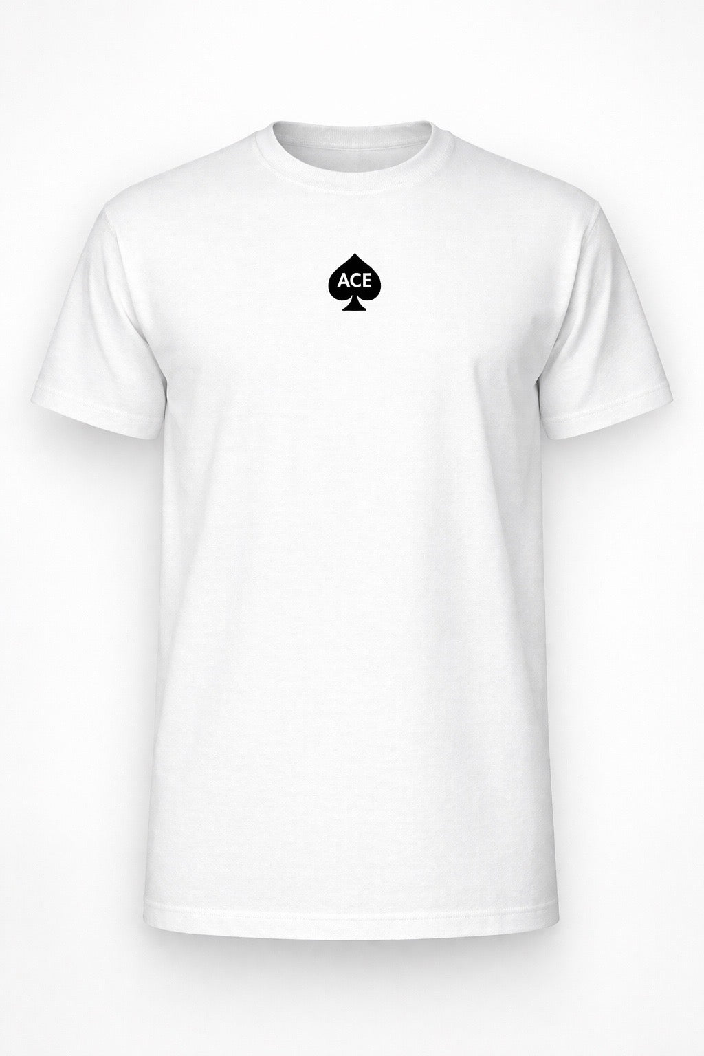ACE Heavyweight Oversized T-Shirt – White (Centre Logo)