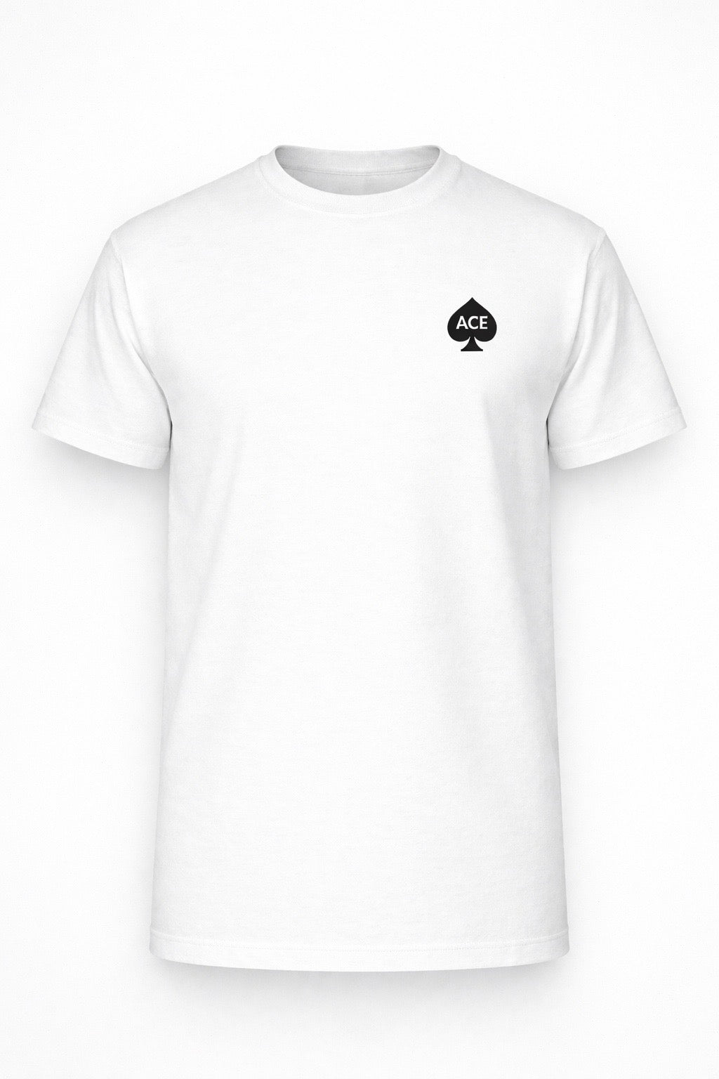 ACE Heavyweight Oversized T-Shirt – White (Left Chest)